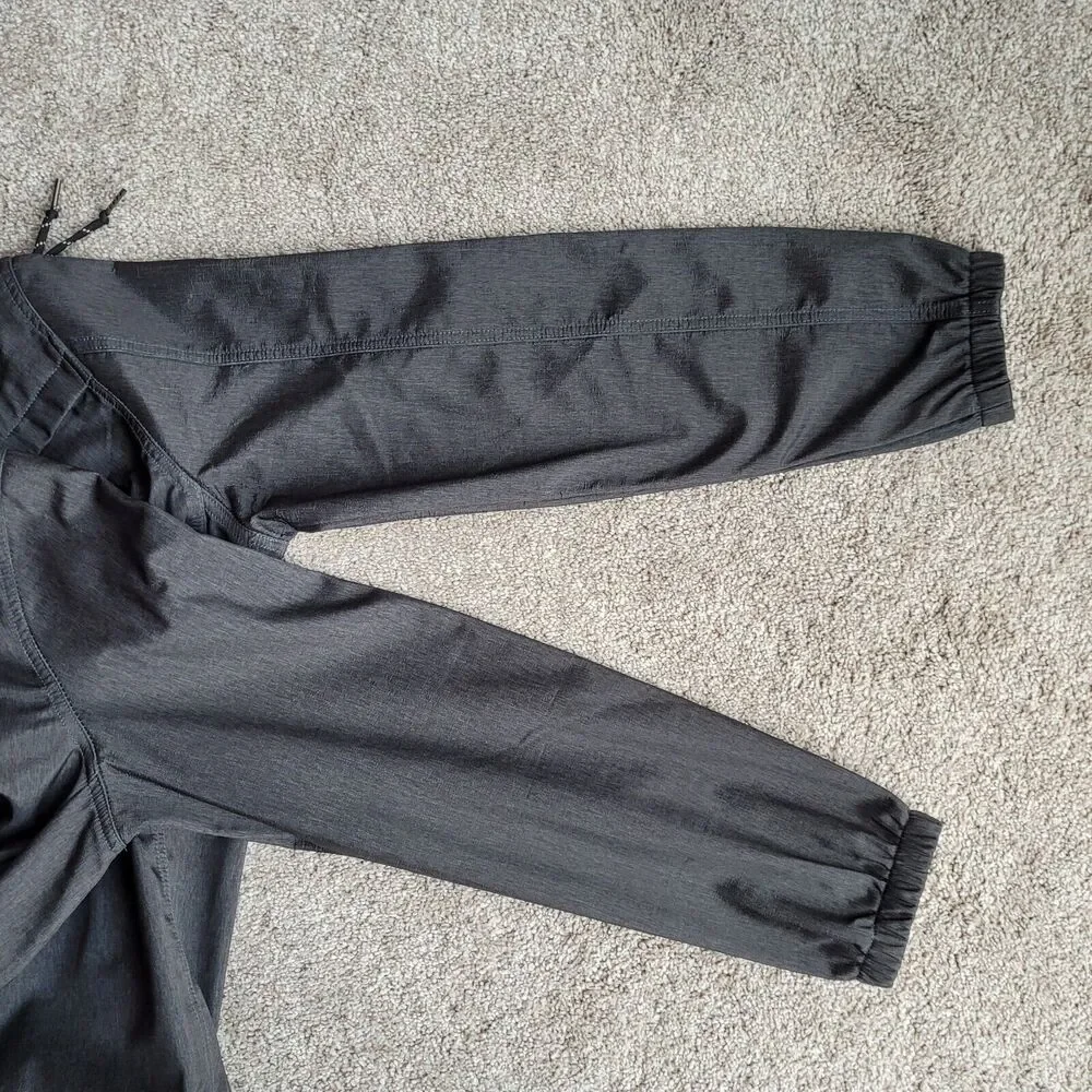 Nomad Jacket Mens Sz M Tech Fleece Lined Hooded Full Zip Snap Pockets Gray READ - Picture 12 of 15